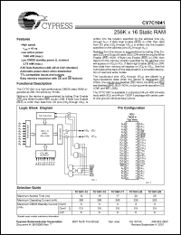 CY7C1041-17VC Datasheet