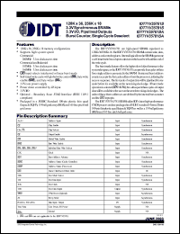 IDT71V35781YSA183BQ Datasheet