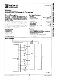 ADC08831IN Datasheet