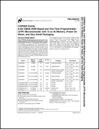 COP8SAC720N8 Datasheet