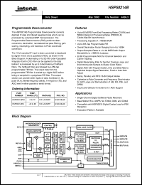 HSP50016 Datasheet