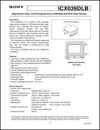 ICX039DNA Datasheet