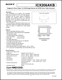 ICX258AK Datasheet