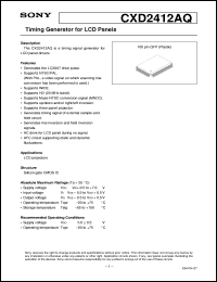 CXD2437TQ Datasheet