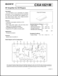 CXA1846AM Datasheet