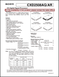 CXD2508AR Datasheet