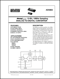 ADS802E/1K Datasheet