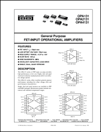 OPA4131PA Datasheet