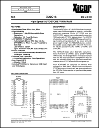 X20C16PI-35 Datasheet