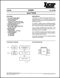 X24001MM Datasheet