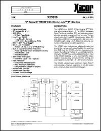 X25320V-2,7 Datasheet