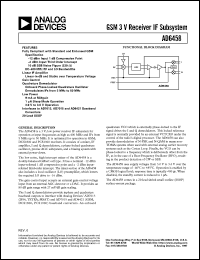 AD6458 Datasheet