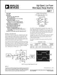 AD817 Datasheet