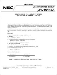 UPD16448AN-XXX Datasheet