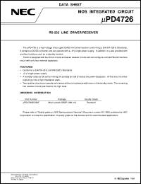 UPD4726GS-BAF Datasheet