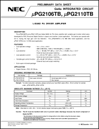 UPG2110TB-E3 Datasheet