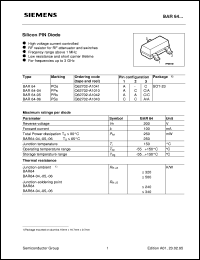 BAR64-03W Datasheet