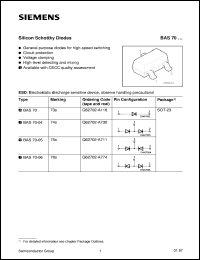 BAS70-05 Datasheet