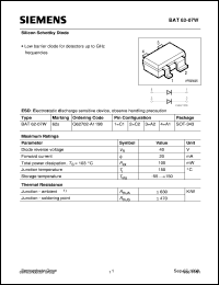 BAT62-07W Datasheet