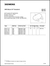 BC817-40LT1 Datasheet