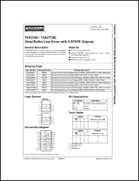 74ACT299SC Datasheet