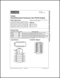 74F245MTCX Datasheet