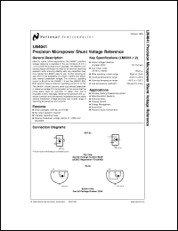 LM4041DIM3-1.2 Datasheet