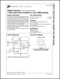 LM4872IBPX Datasheet