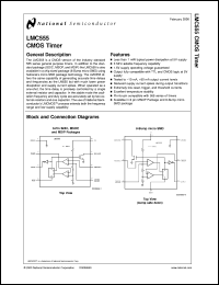 LMC555CMM Datasheet