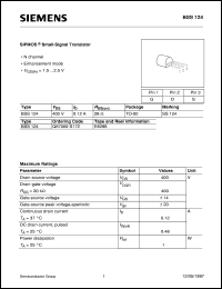 BSS124 Datasheet