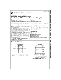 LMC6572AIM Datasheet