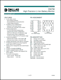 DS2760X-025 Datasheet