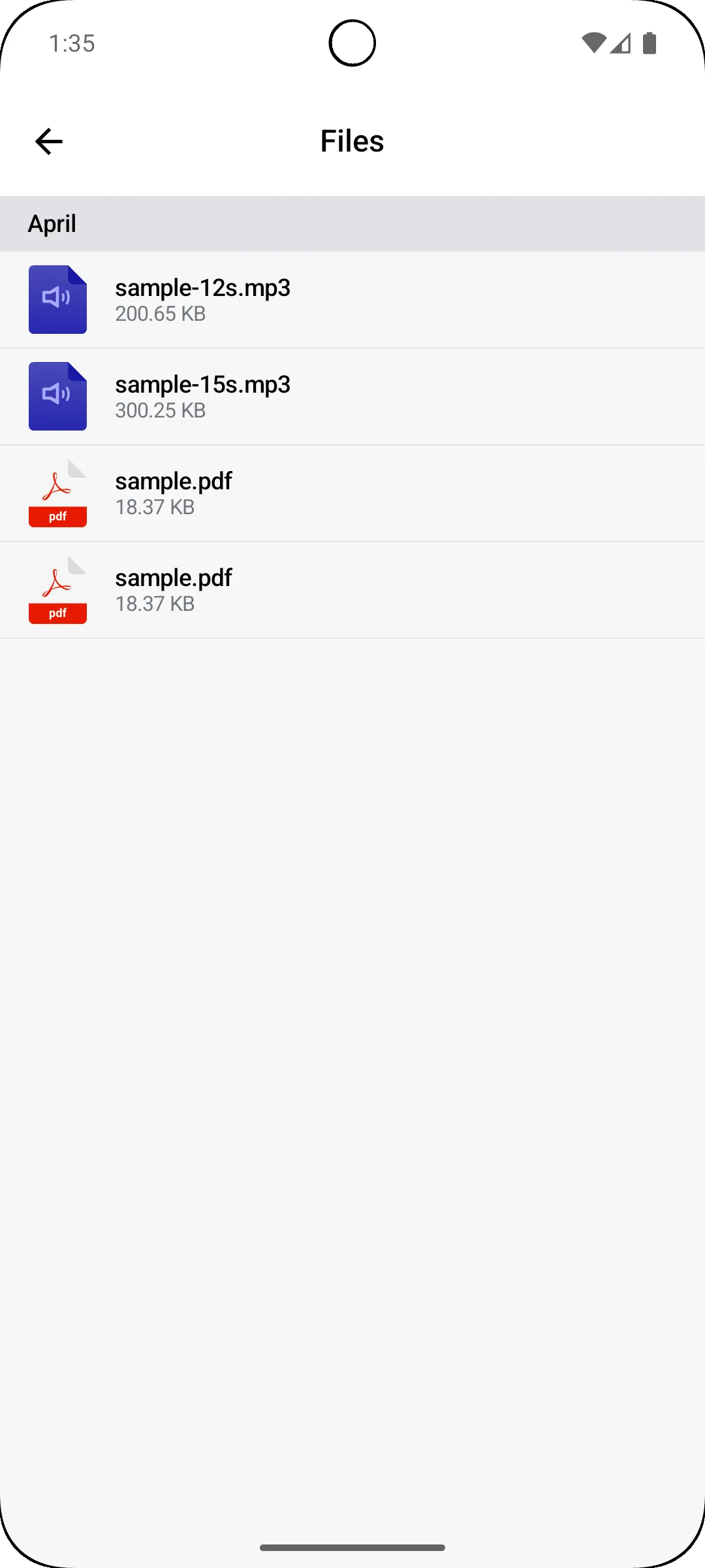 Files Attachments