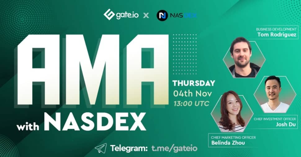 Gate.io AMA with Nasdex-Democratizing Real World Assets through Digital