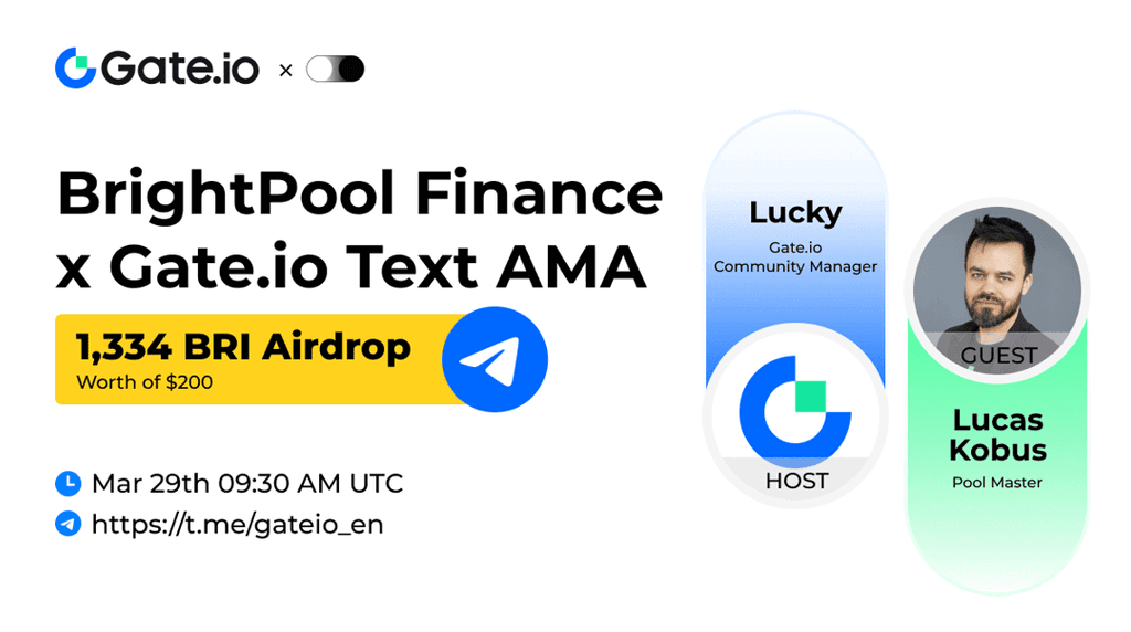 Gate.io AMA with BrightPool Finance-Trade Smarter with AI Rewards