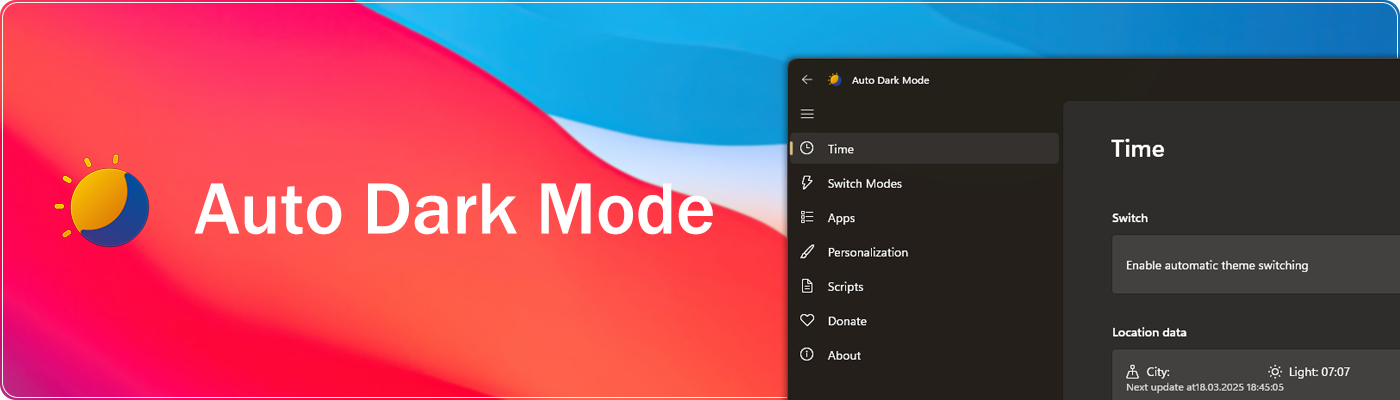 Auto Dark Mode title image