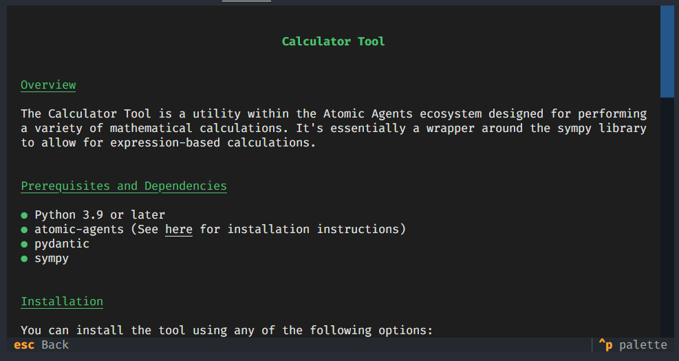 Atomic CLI tool example