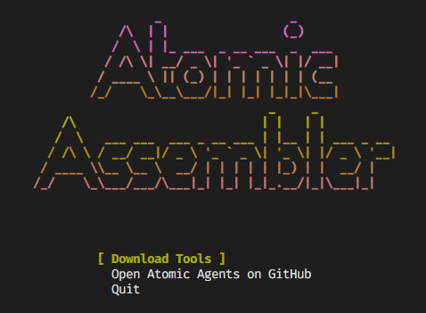 Atomic CLI menu