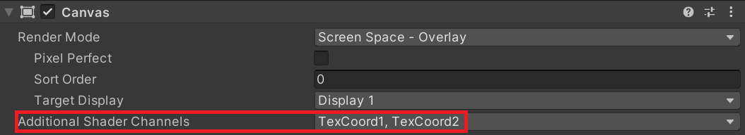 Additional Shader Channels