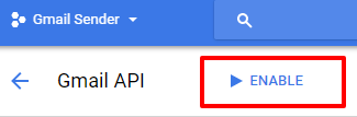 Enable Gmail API on Google Cloud Console
