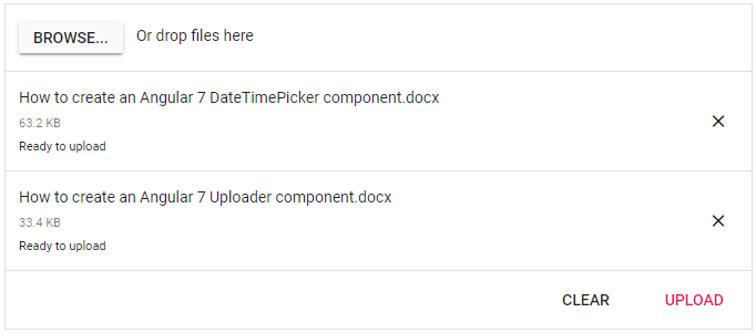 Angular 7 Uploader