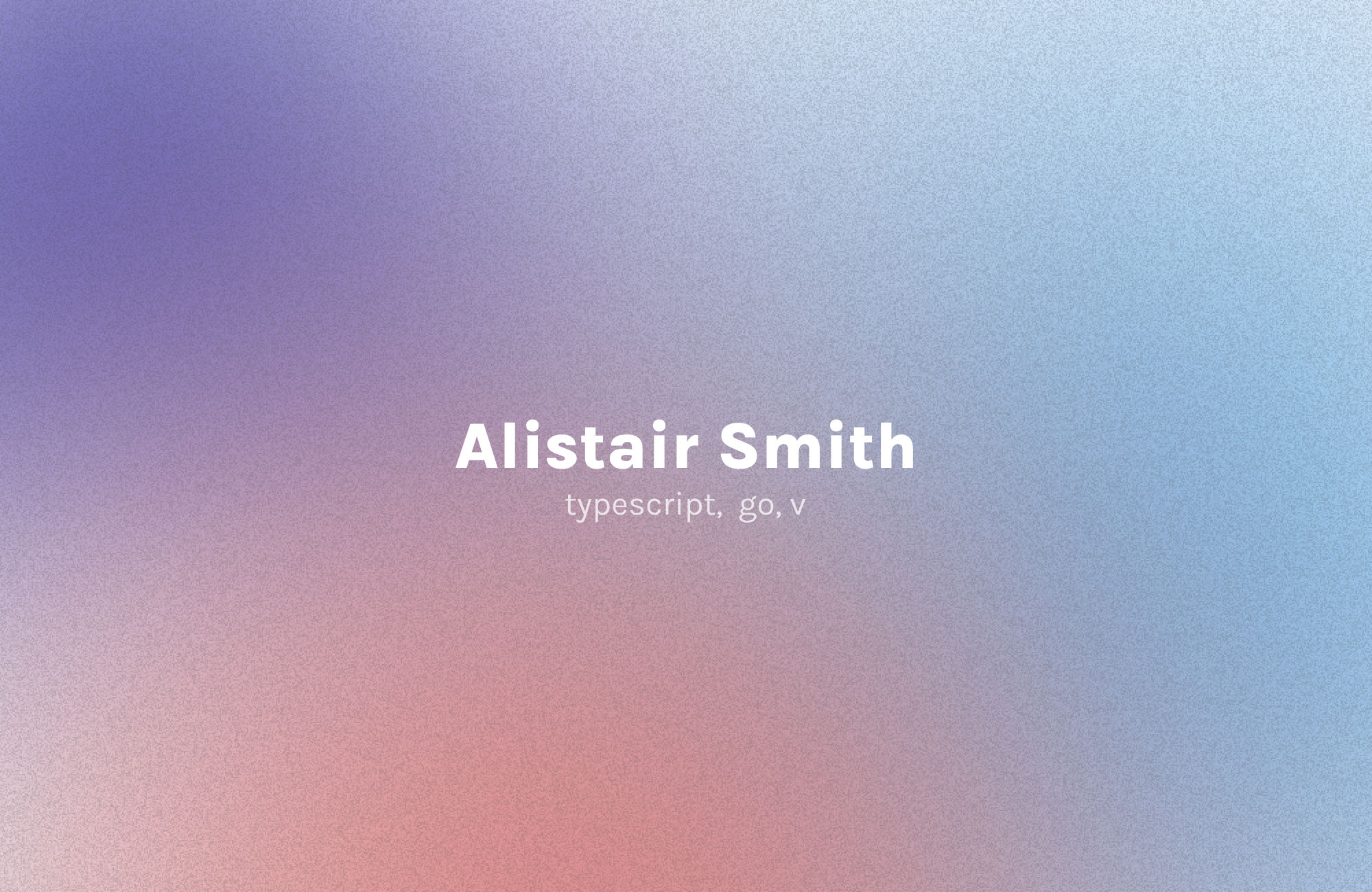 Alistair Smith