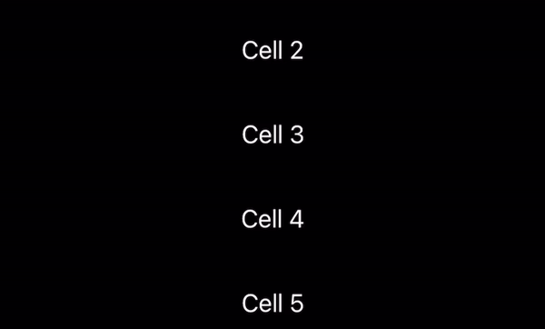 Example with leading and trailing swipes