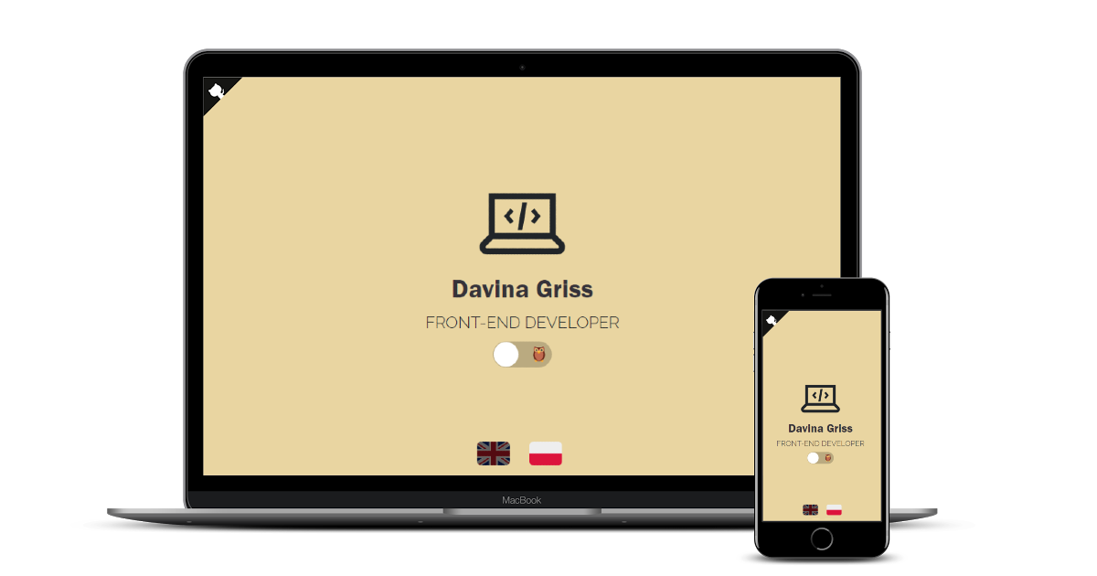 portfolio template mockup