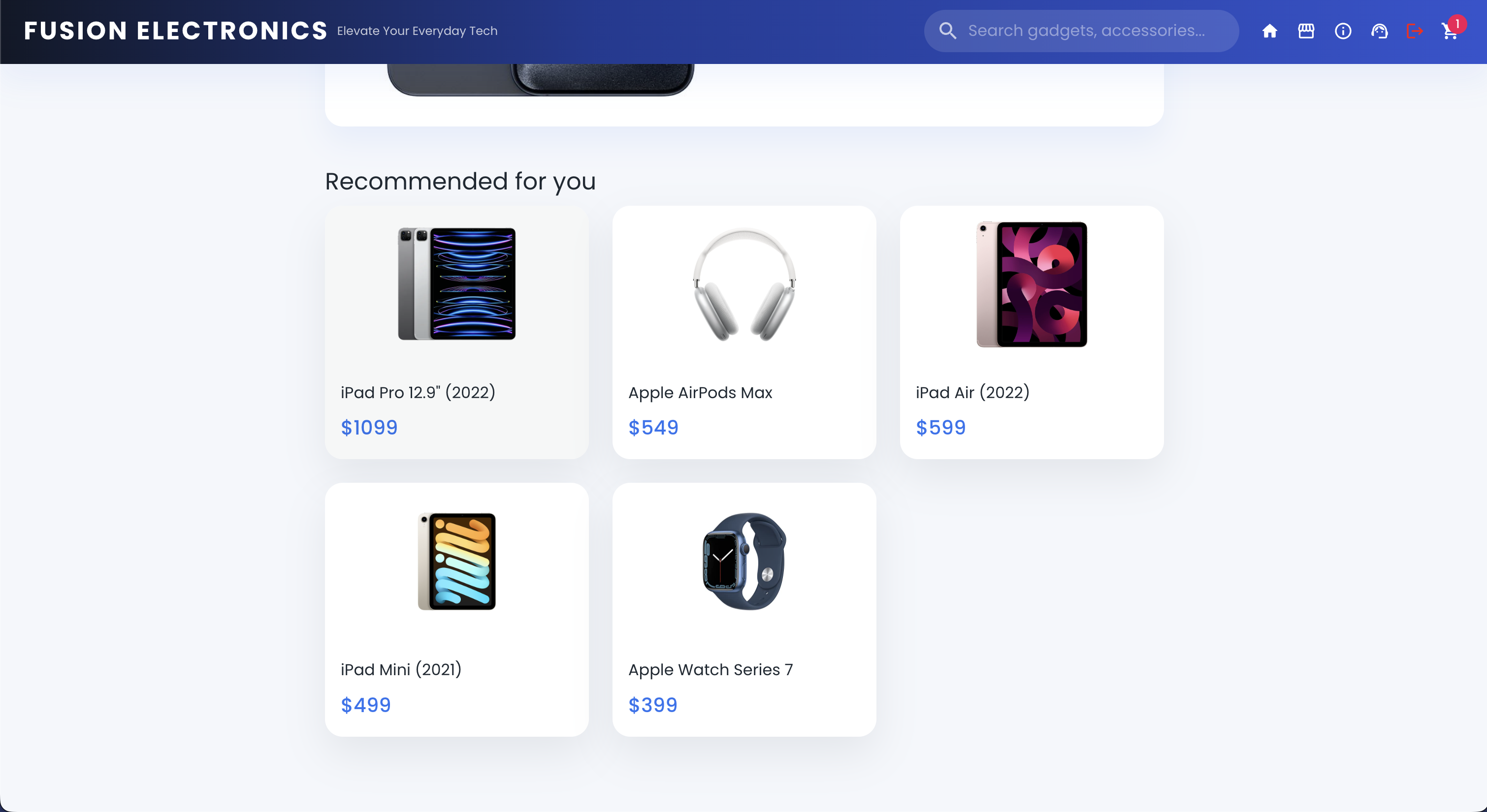 Fusion Electronics Recommended Products