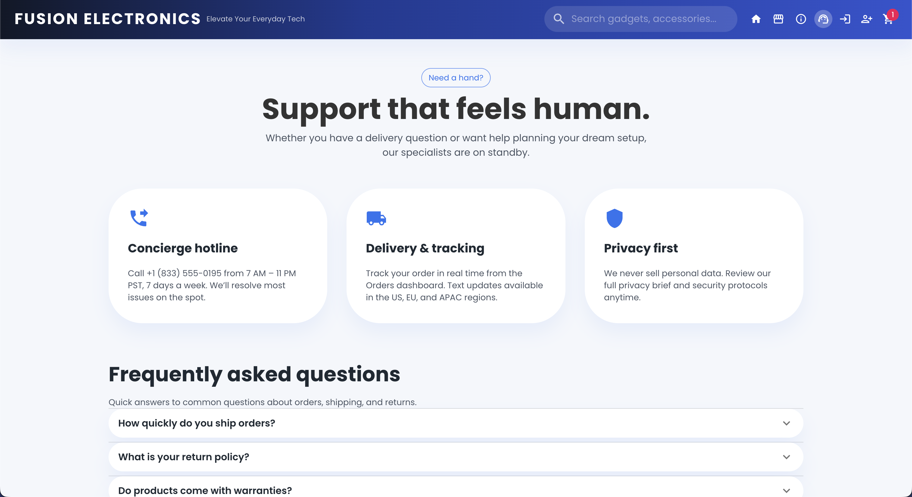 Fusion Electronics Support Page