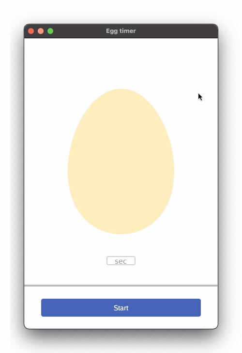 Screenshot of egg_timer