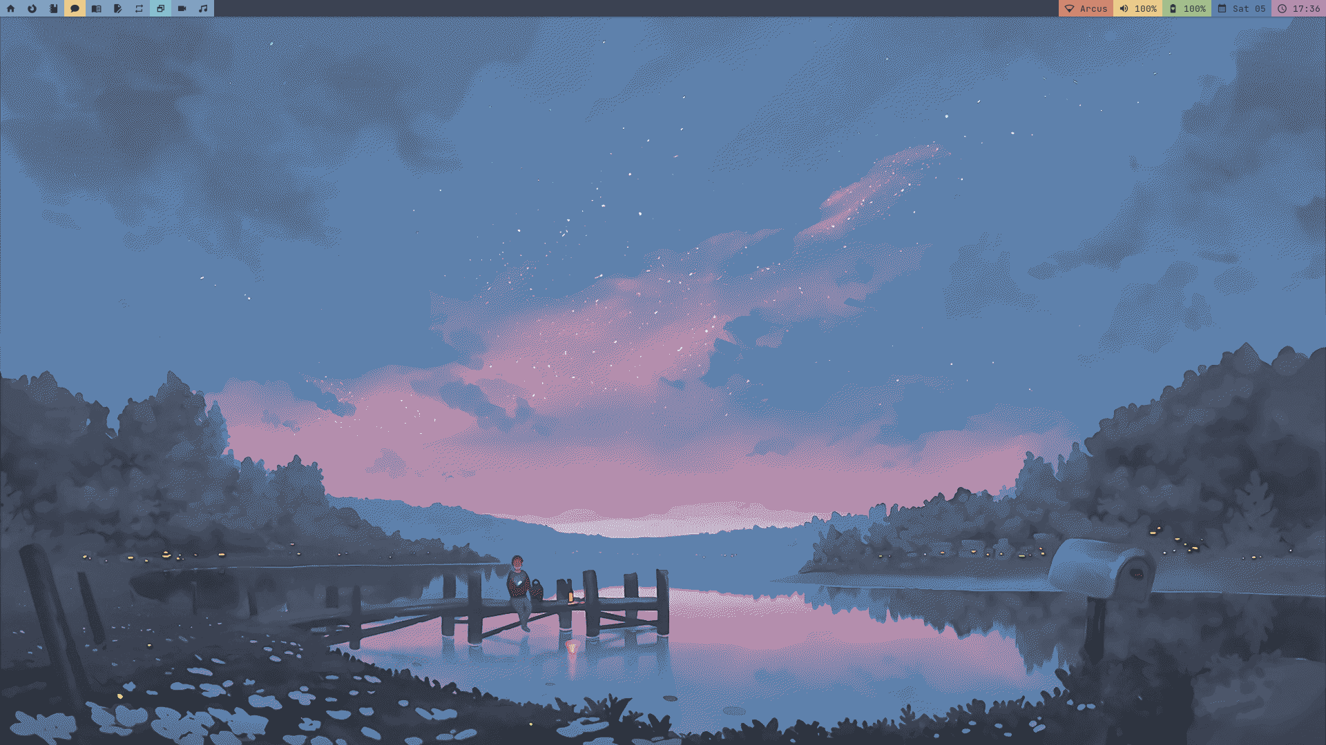 Screenshot of clean system