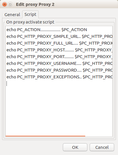 Proxy scripts