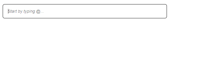 Mention Demo GIF Mention Demo GIF
